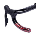 GUEE SL Speed Road Bike Handlebar Tape – Premium PU Leather, Microtex Structure, Shock-Absorbing Foam, Ultra-Light 30g, Anti-Slip Racing Grip (2 Rolls, Plasma Red)
