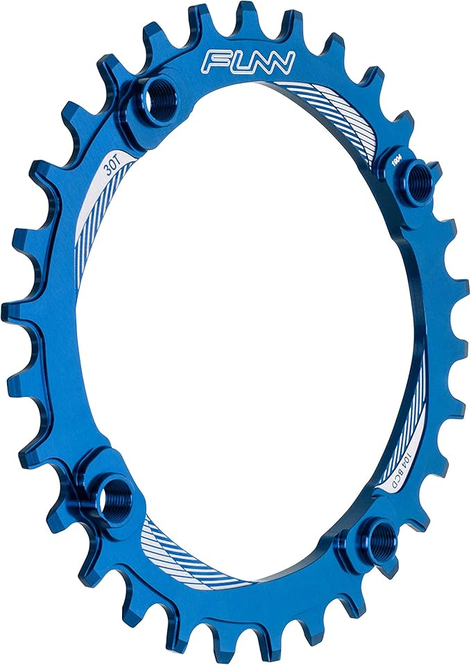 Funn Solo Narrow Wide Chainring for 9 10 11 12 Speed Chain, Fits 104mm BCD Interface Crankset, Single Speed Bike Chain Ring for MTB, BMX Bike, Gravel Bike and Road Bike