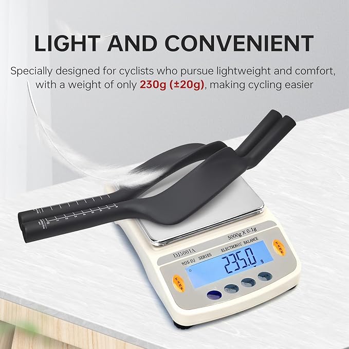 Carbon Bicycle TT Arm Rest Handlebar Aero Bars Extension Triathlon Trial Bike Bar Ends Cycling Bullhorn Handlebar Parts 22.2mm for Road TT Bike,Fixed Gear,Racing bike-Black Matt (No Hole)