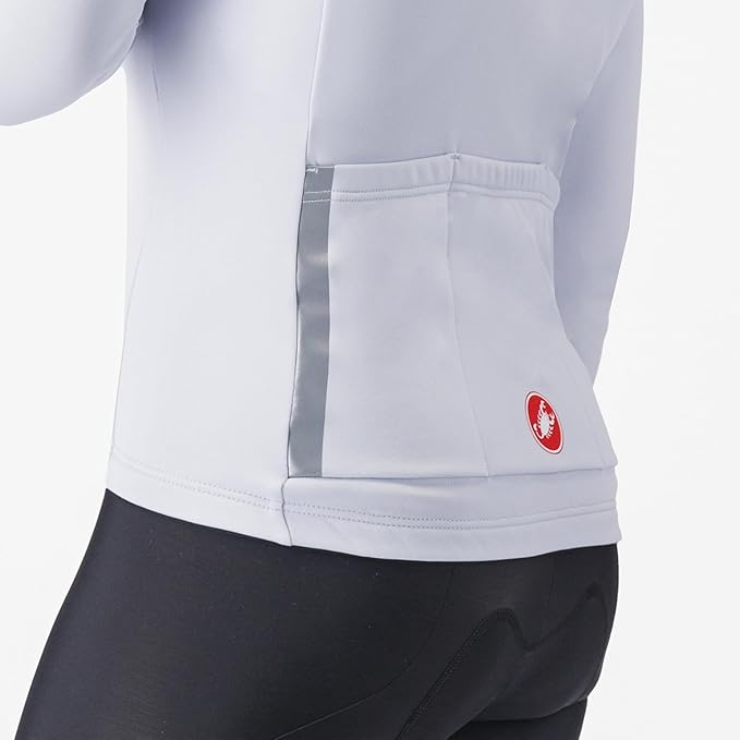 CASTELLI Men's Entrata Thermal Jersey, Long Sleeve Zip Up Fleece Insulated Base Layer for Winter Road Cycling I Gravel Biking