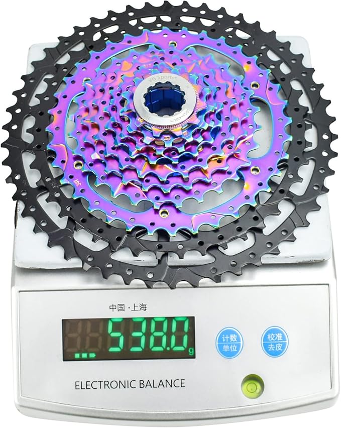 VG SPORTS 8/9/10/11/12 Speed Ultra-Light Bike Cassette for Mountain Bike 11-40T/11-42T/11-46T/11-50T/11-52T MTB Cassette Lightweight Aluminum Bracket Cassette