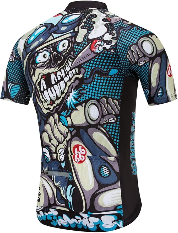 Cycling Jersey Men Full Zip Bike Shirt Racing Top Bicycle Clothing