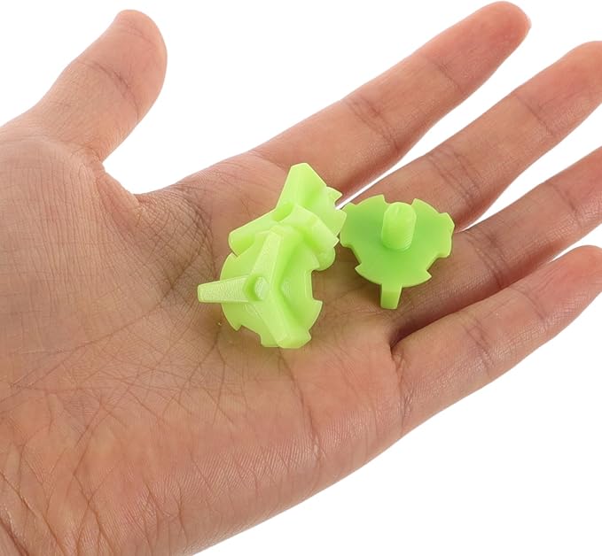 Healifty Motorcycle Helmet Screws and Washers Set Green Plastic Dirt Bike Helmet Visor Replacement Screws Compatible for Off-road Riding