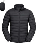 Men's Lightweight Packable Puffer Jacket Insulated Warm Winter Jackets Puffy Coat for Ski Hiking Travel
