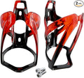 2PCS Bike Water Bottle Holder, Bicycle Water Bottle Cage, Universal Bike Cup Holder for Bicycle, Cycling, Road/Mountain Bikes, Black Red