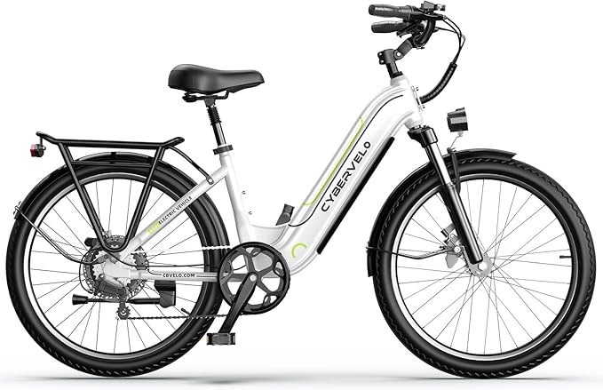 1000 Peak Electric Bike for Adults,up 80 Miles Removable Battery Ebike, 26" Electric E Bike with 7-Speed,Adult Electric Bicycles for Commute Beach Snow Womens/Man All Terrain