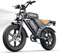 DEEPOWER Electric Bike for Adults,2000W Peak Motor&32MPH Electric Dirt Bike，48V 20AH/35AH/60AH Battery, 70-160 Max Miles,Dual Suspension Ebikes for Adults, 20" Fat Tire E Bike