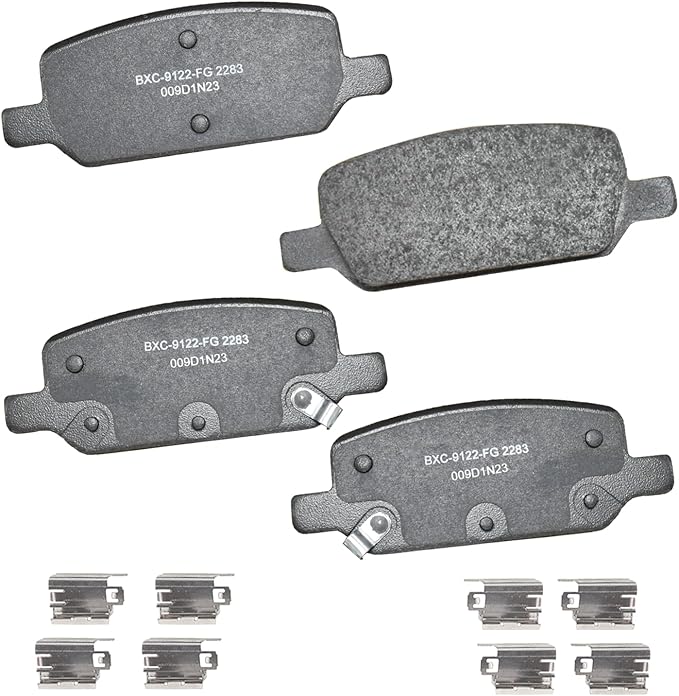 Bendix Premium SBC2283 Ceramic Rear Brake Pads for Tesla 3 2023-2017, Y 2022-2020