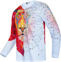 JPOJPO Men's Mountain Bike Jersey Long Sleeve MTB Off-Road Racing Downhill Motocross Shirts Quick Dry&Moisture-Wicking Tops