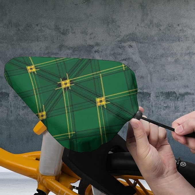Adjustable Exercise Bike Seat Cover, Soft Cushion Indoor Outdoor Dust Resistant Protection