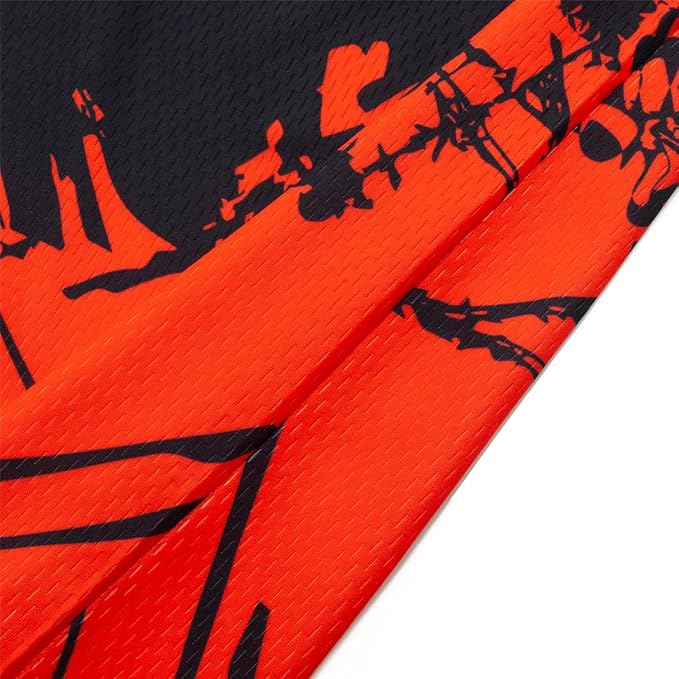 Men's Mountain Bike Jersey Long Sleeve MTB Off-Road Motocross Jersey Quick Dry Downhill&Motocross Shirts