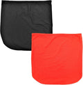 2 PCS Motorcycle Helmet Bag, Helmet Protection Drawstring Bag Made of Nylon Cloth, Large Capacity Helmet Storage Bag for Motorcycle Bicycle, Universal Motorcycle Accessories (Black+Orange)