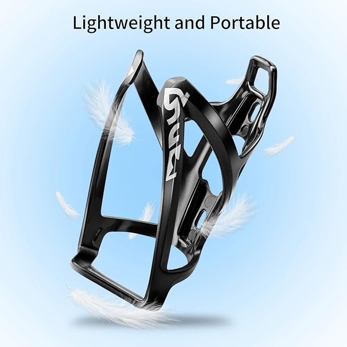 Bike Bottle Holder & Cage - Ultralight Plastic, BPA-Free 25oz Water Bottle for MTB & Road Bikes