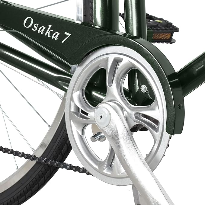 Tracer Osaka Hybrid Bikes, Steel Frame, Shimano Nexus Inter 3/7 Speed, Brown Seat Brown Grips, Road Bike, City Bike, Multiple Colors