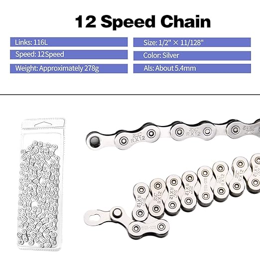 12 Speed Bike Chain, Bike Chain for Road Mountain Racing Cycling