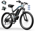 EDIKANI Electric Bike for Adults 27.5" 1500W Peak Ebike 19.2Ah Battery Max 32Mph Electric Mountain Bike with Full Suspension 80 Miles E Bicycle for Commuter