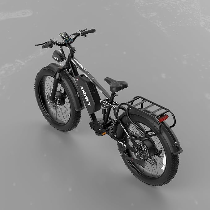 Apex 50 Electric Bike Dual Motor for Adults (CA Immediate-De'livery) 52V 25AH/48V 25AH, 26" Fat Tires Full Suspension 35MPH/100Mile, Hydraulic Brake