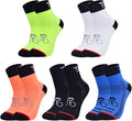 Ultrafun 10Pack Sports Cycling Socks Colorful Anti Smell Ankle Running Athletic Socks (5Pack, X-Large)