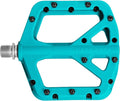 FIFTY-FIFTY Mountain Bike Pedals, Non-Slip MTB Nylon Composite, 9/16" Bicycle Pedals, Lightweight and Wide Flat Platform