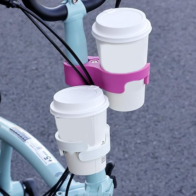 Folding Bike Cup Holder Quick Release, Sturdy Design, Bottle Mount for Commuters & Cyclists Bike Cup Stand