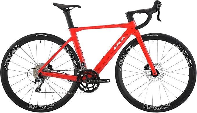 SAVADECK Carbon Road Bike, T800 Carbon Fiber Frame 700C Racing Bicycle with Shimano R4700 20 Speed Groupset and Hydraulic Disc Brake, Ultra-Light Carbon Bike for Adult