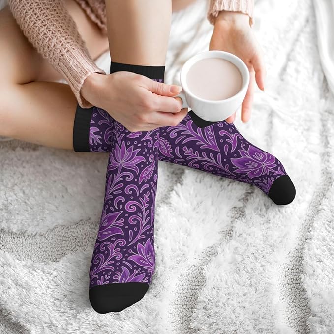 Crew Athletic Socks Funny Crazy Casual Sports Novelty Dress Socks for Women Men Running Hiking