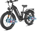 5000w Dual Motor Electric Bicycles, 60V Battery E-Bike with 45 MiIe P-Hour Electric Bike for Adults, 26 Fat Tire Hunting Ebike for All Terrain, Full Suspension Electric Ebike