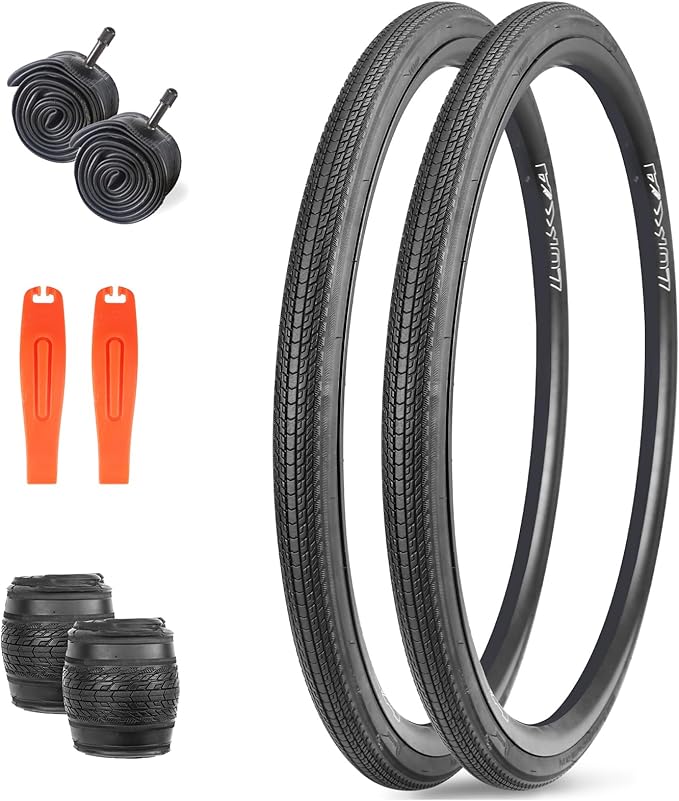 ZUKKA 700C Bike Tires 700×28C/32C/ 35CRoad Bike Tire with 2 Tire Levers Folding Bicycle Tire for Road Bike, Hybrid Bike