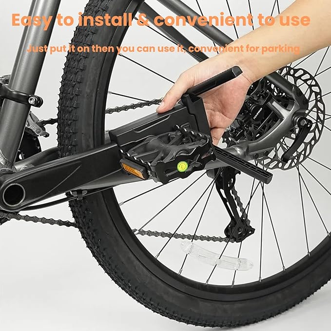 Adjustable Bike Pedal Stand for Outdoor Parking Storage Foldable Bicycle Storage Rack Mount Height Adjustable 7.5cm Suitable for Road Mountain Bicycles