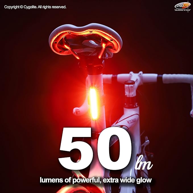 Cygolite Hotrod 120, 90, 50 Lumen Bicycle Tail Light Models- Night & Daytime Modes– Wide Glowing LEDs- Compact Sleek– IP64 Water Resistant– Sturdy Flexible Mount- USB Recharging–Great for Busy Roads