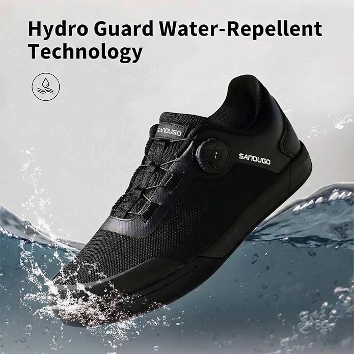 MTB Mountain Bike Shoes for XC/Enduro/DH Cycling, Speed Lace Dial System Stability(Flat Pedal/Clipless Version)