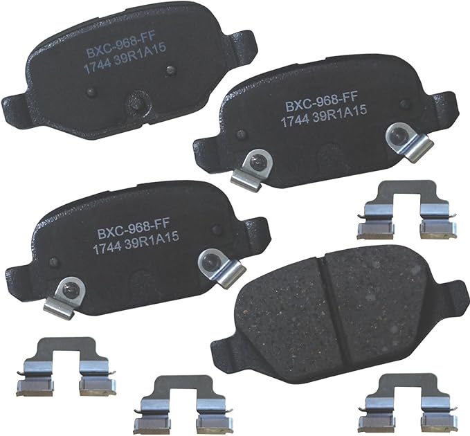 Bendix Premium SBC1744 Ceramic Rear Brake Pads for Fiat 500 2017-2013