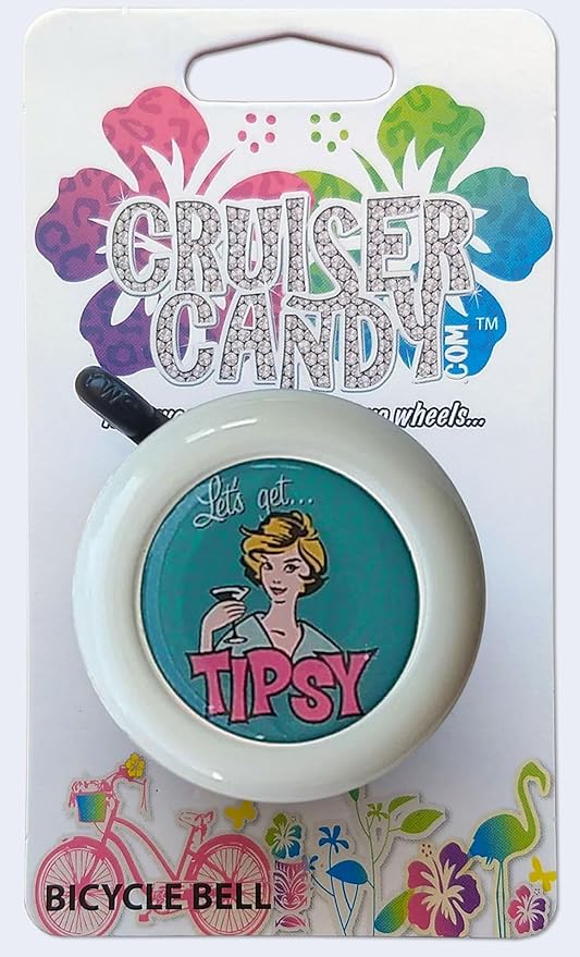 Cruiser Candy Fashion Bicycle Bell, Steel Ringer Nice Sound Bike Bell, Cute Stylish with Classic Bell Ring Tone