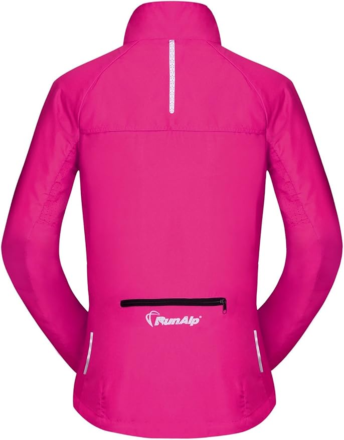 Women's Packable Windbreaker Jacket Resistant Convertible Cycling Running Jacket Lightweight Windproof Water