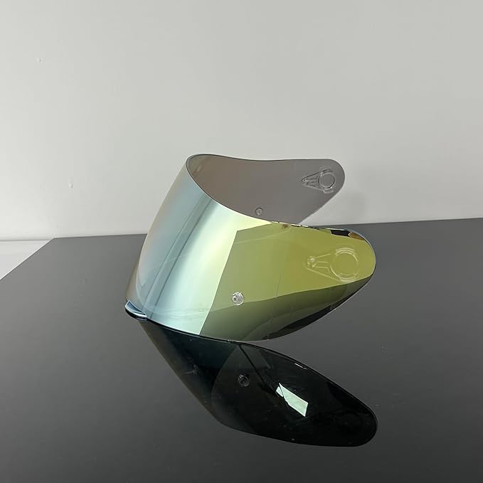Helmet Visor Replacement,Motorcycle Helmet Face Shield for ILM 902,902L,902BT (Revo Clear Gold-Day&Night Use)