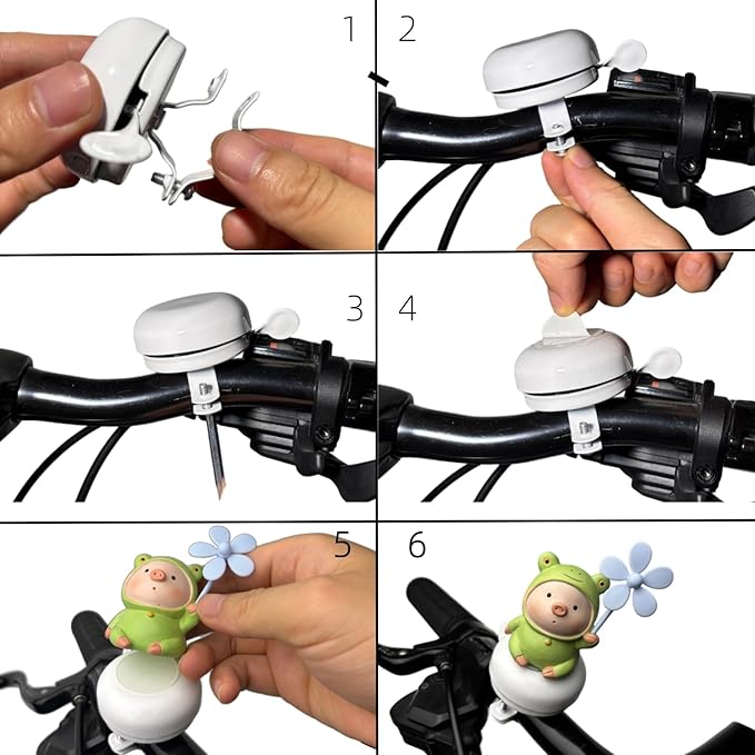 Duck Bike Bell with Wind Sponners -Classic Bike Bells and Beach Cruiser Mountain Bike Bells for Adults and Kids with Loud Ring Sound