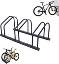 Garvee Bike Floor Stand, Wall-Mounted Bike Parking Rack for 22–28 in Wheels, Indoor Outdoor Bicycle Storage Stand, Fits Up to 2 in Tire Width