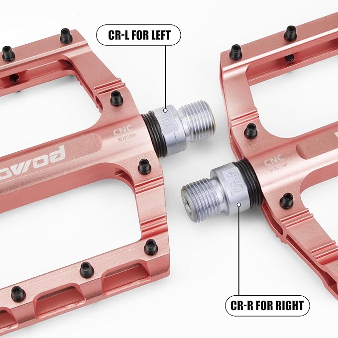 Bike Pedals 9/16" Lightweight Non-Slip Bicycle Platform Pedals - Fits Most Adult Bikes & Mountain Bikes &MTB, Road Bikes and Slip-Resistant Design