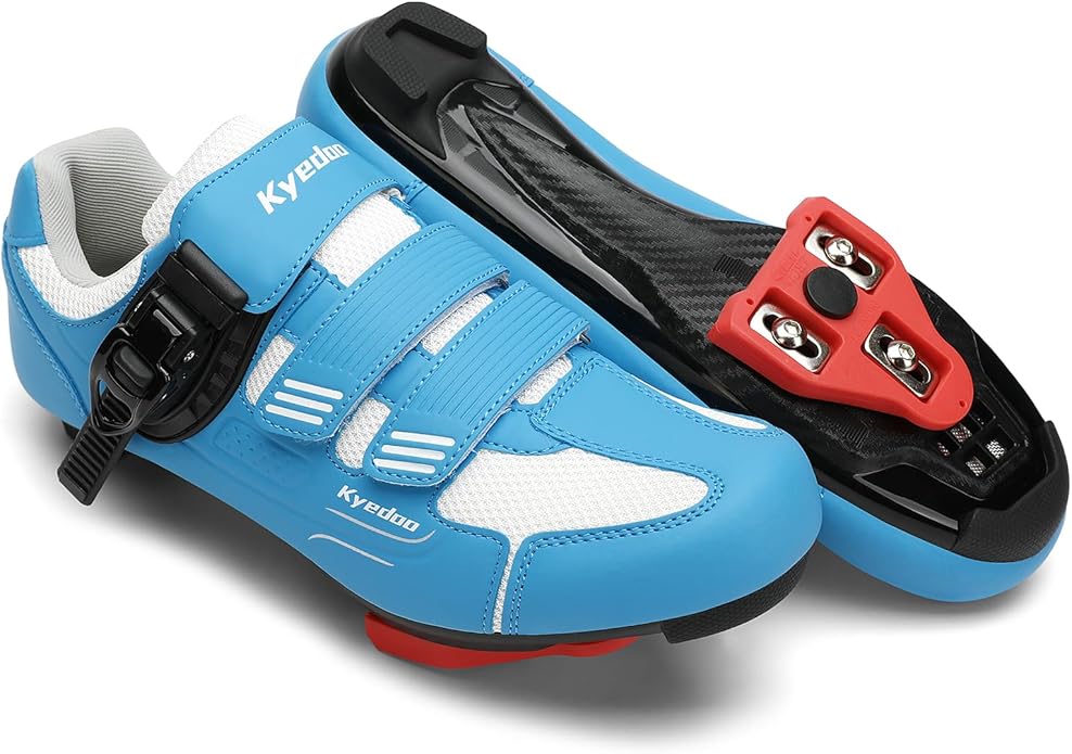 Womens Cycling Shoes Compatible with Peloton Bike Clip in Ladies Indoor Cycling Road Bike Riding Biking Shoes, Pre-Installed Delta Cleats
