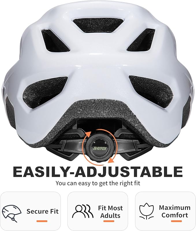 BATFOX NTA 8776 E-Bike & Mountain Bike Helmet for Adults Youth, E-MTB Cycling Helmet for Men Women (52-60CM)