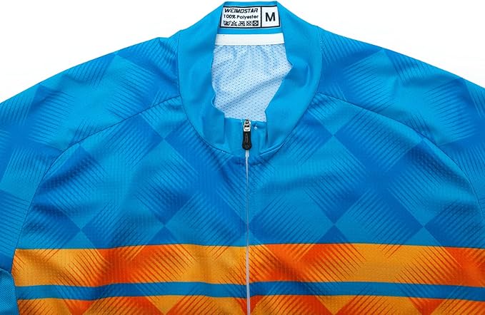 Hotlion Men's Cycling Jersey Sets Gel Pad Summer Bike Clothing Suit Breathable Bike Clothes with 3 Rear Pockets