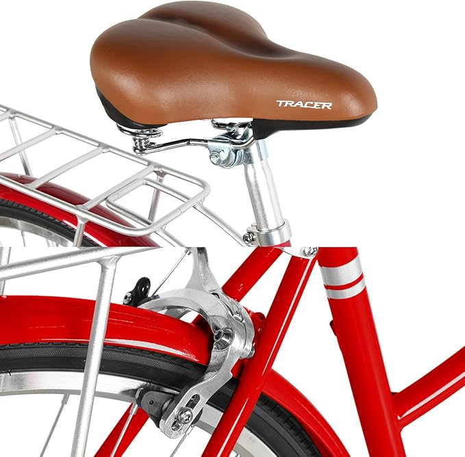 Tracer Osaka Hybrid Bikes, Steel Frame, Shimano Nexus Inter 3/7 Speed, Brown Seat Brown Grips, Road Bike, City Bike, Multiple Colors