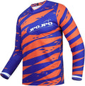 JPOJPO Men's Mountain Bike Jersey Long Sleeve MTB Off-Road Racing Downhill Motocross Shirts Quick Dry&Moisture-Wicking Tops