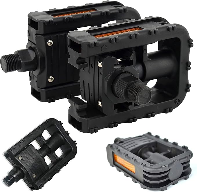 Folding Bike Pedals - 9/16" Inch Bicycle Pedals Mountain Bikes Road Bicycles Platform Pedals MTB Pedals