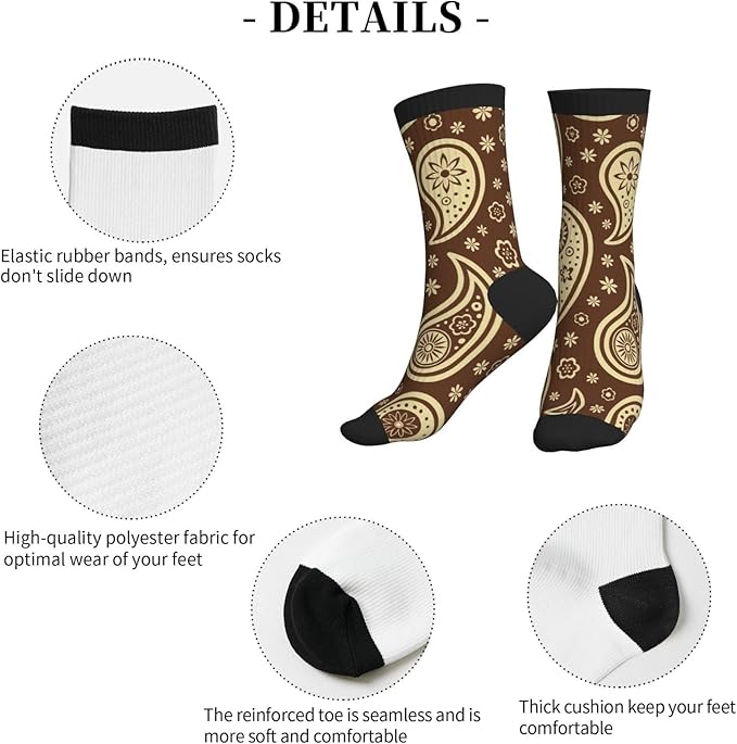 Crew Athletic Socks Funny Crazy Casual Sports Novelty Dress Socks for Women Men Running Hiking