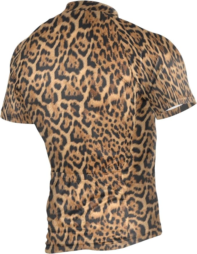 Men's Cycling Bike Jersey Short Sleeve Moisture Wicking, Breathable, Quick Dry Biking Shirt with 3 Rear Pockets