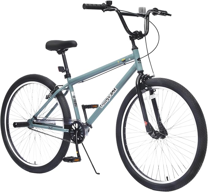 Freestyle Teen Bike Double Disc Brakes 26 inch BMX Bike High-Aluminum/Carbon Steel Frame, for for Teen Bike and Adult Bikes, with 2 Pegs, Bicycles for Men and Women, Multiple Colors