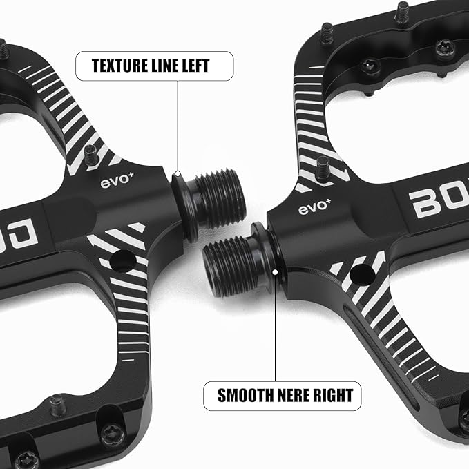 Bike Pedals 9/16" Lightweight Non-Slip Bicycle Platform Pedals - Fits Most Adult Bikes & Mountain Bikes &MTB, Road Bikes and Slip-Resistant Design