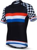 JPOJPO Men's Cycling Jersey Short Sleeved Mountain Bicycle Jerseys Breathable T- Shirt Tops S-3XL