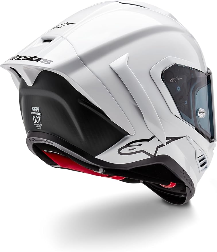 Alpinestars Supertech R10 Solid Helmet, Carbon Shell, CE-Certified, Advanced Ventilation & Fit